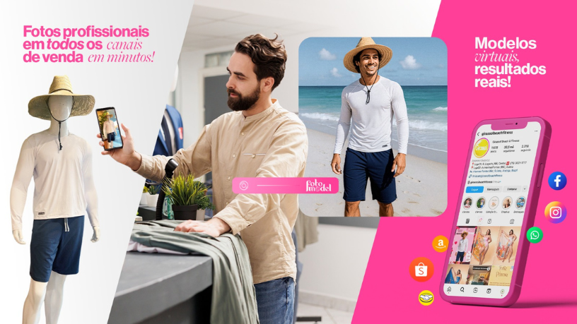 Construa um portfólio profissional com a qualidade que só a FotoModel oferece.