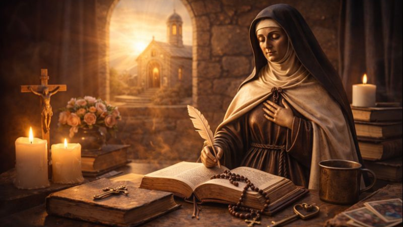 A vida de oração interior em Santa Teresa d’Ávila explicada por Jose Eduardo Oliveira e Silva.